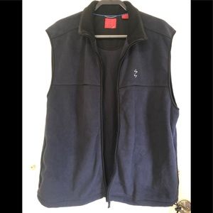Izod XL vest inside pockets navy blue insulated
